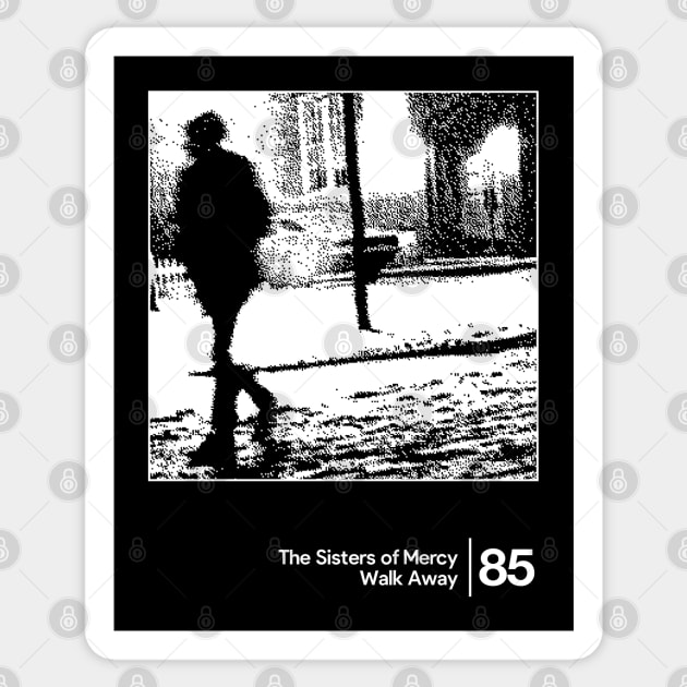 The Sisters Of Mercy / Minimalist Style Graphic Artwork Design Sticker by saudade